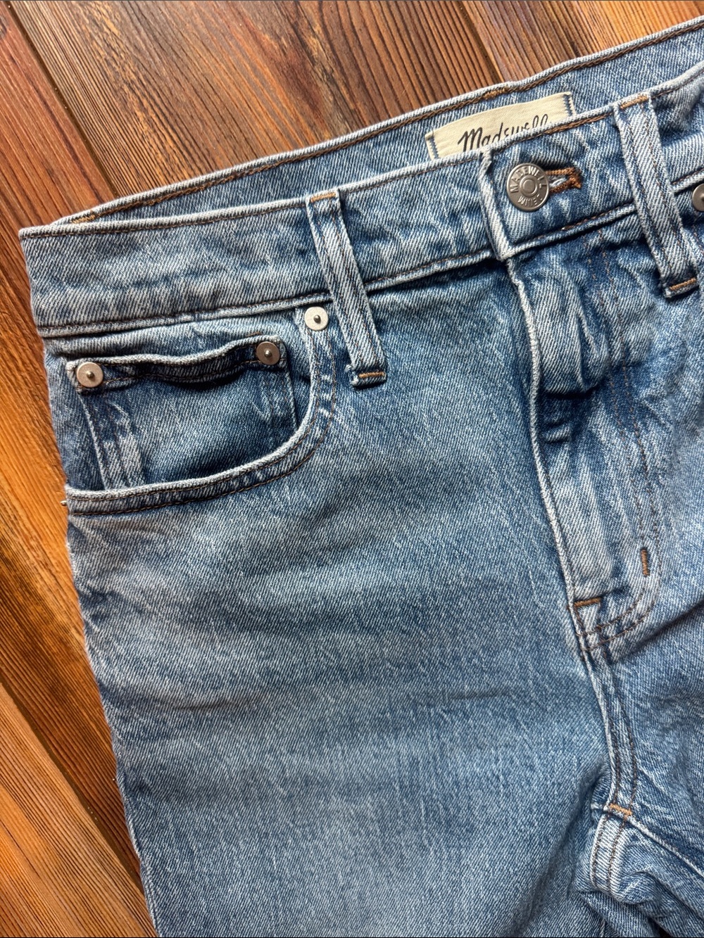 Madewell The High-Rise Slim Boyjean Jeans Size 25T - Picture 2 of 7